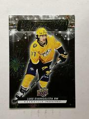 Luke Evangelista [Black] #DZ-54 Hockey Cards 2023 Upper Deck Dazzlers Prices