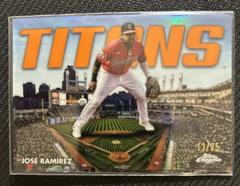 Jose Ramirez [Orange] #CT-8 Baseball Cards 2023 Topps Chrome Titans Prices