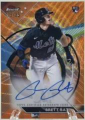 Brett Baty [Orange Wave] #FA-BBA Baseball Cards 2023 Topps Finest Autographs Prices