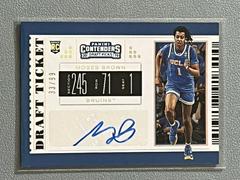 Moses Brown [Autograph Draft Blue Foil] Basketball Cards 2019 Panini Contenders Draft Picks Prices