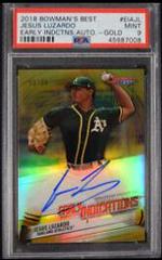 Jesus Luzardo [Gold] Baseball Cards 2018 Bowman's Best Early Indications Autographs Prices