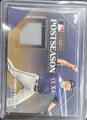 Corey Seager [Gold] #PPR-CS Baseball Cards 2024 Topps Postseason Performance Relic Prices