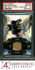 Brandin Cooks [Blue Refractor] #RAPBC Football Cards 2014 Topps Finest Rookie Autograph Patch Prices