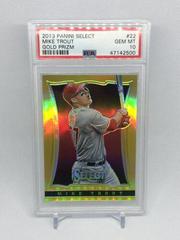 Mike Trout [Gold Prizm] Baseball Cards 2013 Panini Select Prices