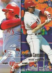 Jose Canseco #281 Baseball Cards 1995 Fleer Prices