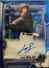 Jose Salas [Blue Refractor] #BMA-JS Baseball Cards 2021 Bowman Chrome Mega Box Mojo Autographs Prices