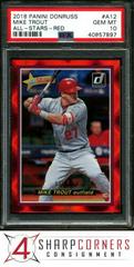 Mike Trout [Red] Baseball Cards 2018 Panini Donruss All Stars Prices