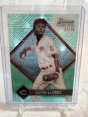 Elly De La Cruz [Aqua] #ST-10 Baseball Cards 2023 Bowman Sterling Tek Prices