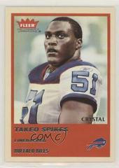 Takeo Spikes [Crystal] #193 Football Cards 2004 Fleer Tradition Prices