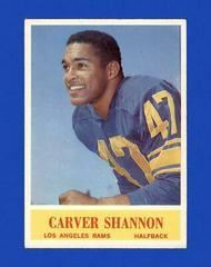 Carver Shannon Football Cards 1964 Philadelphia Prices