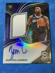 Zion Williamson [Jersey Autograph] Basketball Cards 2019 Panini Spectra Prices