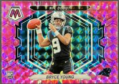Bryce Young [Camo Pink] Football Cards 2023 Panini Mosaic NFL Debut Prices
