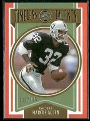 Marcus Allen [Orange] #TT-15 Football Cards 2022 Panini Legacy Timeless Talents Prices