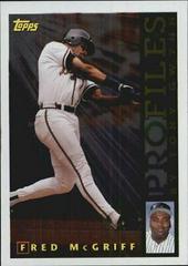 fred mcgriff Baseball Cards 1996 Topps Profiles Prices