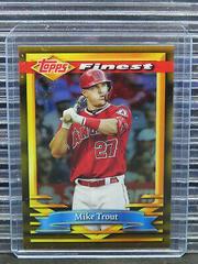 Mike Trout [Gold Refractor] #36 Baseball Cards 2021 Topps Finest Flashbacks Prices