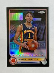 Dereck Lively II [Black] #2 Basketball Cards 2022 Topps Chrome McDonald's All-American Prices