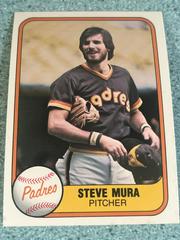 Steve Mura #496 Baseball Cards 1981 Fleer Prices