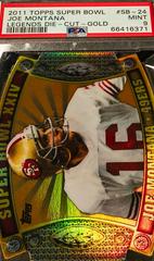 Joe Montana [Gold] #SB-24 Football Cards 2011 Topps Super Bowl Legends Die Cut Prices