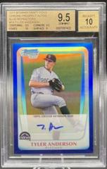 Lars Anderson [Autograph Blue Refractor] #192 Baseball Cards 2011 Bowman Chrome Prices