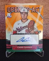 Cade Cavalli [Orange] #OAA-CCA Baseball Cards 2023 Topps Big League Opening Act Autographs Prices