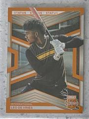 Leo De Vries [Status Orange] #76 Baseball Cards 2023 Panini Elite Extra Edition Prices