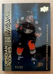 Benoit Olivier Groulx [Gold] #OR-49 Hockey Cards 2021 SPx UD Black Obsidian Rookies Prices