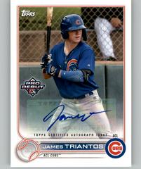James Triantos [Autograph] #PD-1 Baseball Cards 2022 Topps Pro Debut Prices