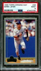 Derek Jeter #48 Baseball Cards 1999 Topps Opening Day Prices