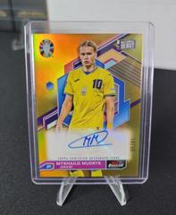 Mykhailo Mudryk [Gold Refractor] #BCA-MM Soccer Cards 2023 Topps Finest Road to UEFA EURO Autograph Prices