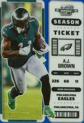 A. J. Brown [Blue] #44 Football Cards 2022 Panini Contenders Optic Prices
