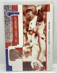 Mark McGwire Baseball Cards 2001 Fleer Game Time Prices