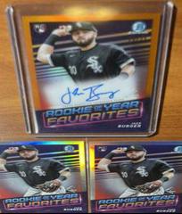 Jake Burger [Gold] Baseball Cards 2022 Bowman Rookie of the Year Favorites Autographs Prices