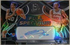 Manu Ginobili #FSS-MGB Basketball Cards 2021 Panini Spectra Full Spectrum Signatures Prices