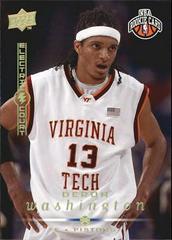 Deron Washington #243 Basketball Cards 2008 Upper Deck Prices