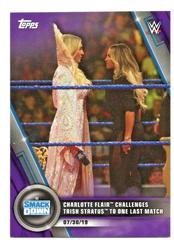 Charlotte Flair def. Trish Stratus [Purple] Wrestling Cards 2020 Topps WWE Women's Division Prices