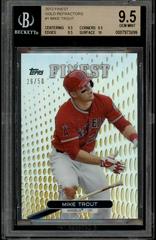 Mike Trout [Gold Refractor] #1 Baseball Cards 2013 Finest Prices