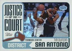Tim Duncan Basketball Cards 2003 Topps Justice of the Court Prices