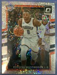 Russell Westbrook [White Sparkle] Basketball Cards 2017 Panini Donruss Optic Prices