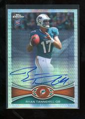 Ryan Tannehill [Ball at Chest Autograph Prism Refractor] #109 Football Cards 2012 Topps Chrome Prices