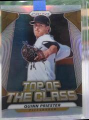 Quinn Priester [Silver Prizm] Baseball Cards 2020 Panini Prizm Top of the Class Prices