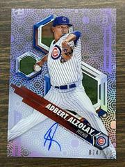 Adbert Alzolay [Autograph Purple Diffractor] Baseball Cards 2018 Bowman High Tek Prices