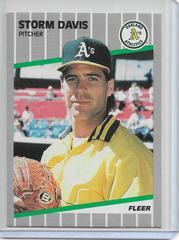 Storm Davis #6 Baseball Cards 1989 Fleer Prices