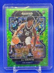 AJ Griffin [Neon Green Circles] #56 Basketball Cards 2022 Panini Prizm Draft Picks Prices