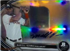 Marcell Ozuna [Atomic Refractor] Baseball Cards 2013 Bowman Platinum Autograph Prospects Prices