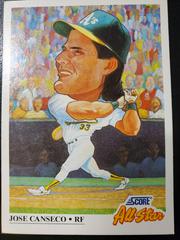 1989 Score #1 Jose Canseco - Baseball Card – Eicholtz Sports