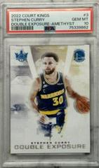 Stephen Curry [Amethyst] #3 Basketball Cards 2022 Panini Court Kings Double Exposure Prices