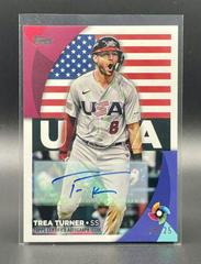 Trea Turner [Autograph] #WBC-12 Baseball Cards 2023 Topps World Classic Stars Prices