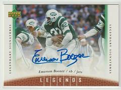 Emerson Boozer #37 Football Cards 2006 Upper Deck Legends Legendary Signatures Prices