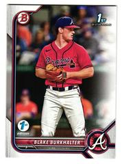 Blake Burkhalter #BD-10 Baseball Cards 2022 Bowman Draft 1st Edition Prices