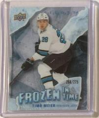 Timo Meier #FT-TM Hockey Cards 2022 Upper Deck Trilogy Frozen in Time Prices